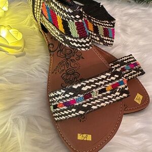 Colombian Colorful Woven Sandals